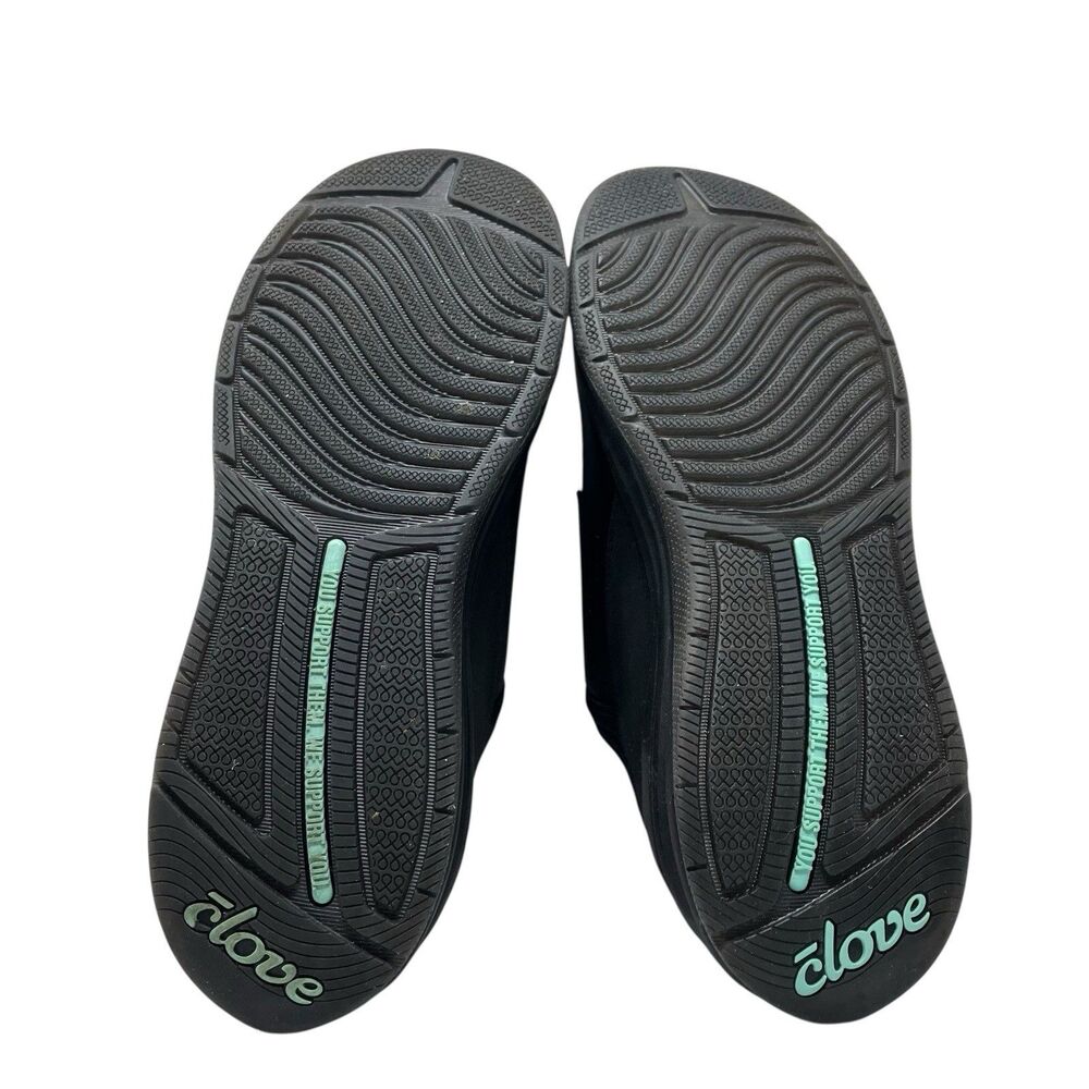 Clove Sneakers Mens 9 Black Healthcare Nurse Comfort Fluid/Slip Resistant New - Picture 6 of 9